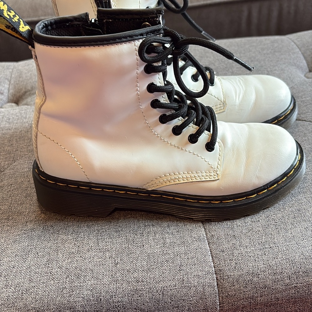 Dr. Martens Black and White Combat Boots